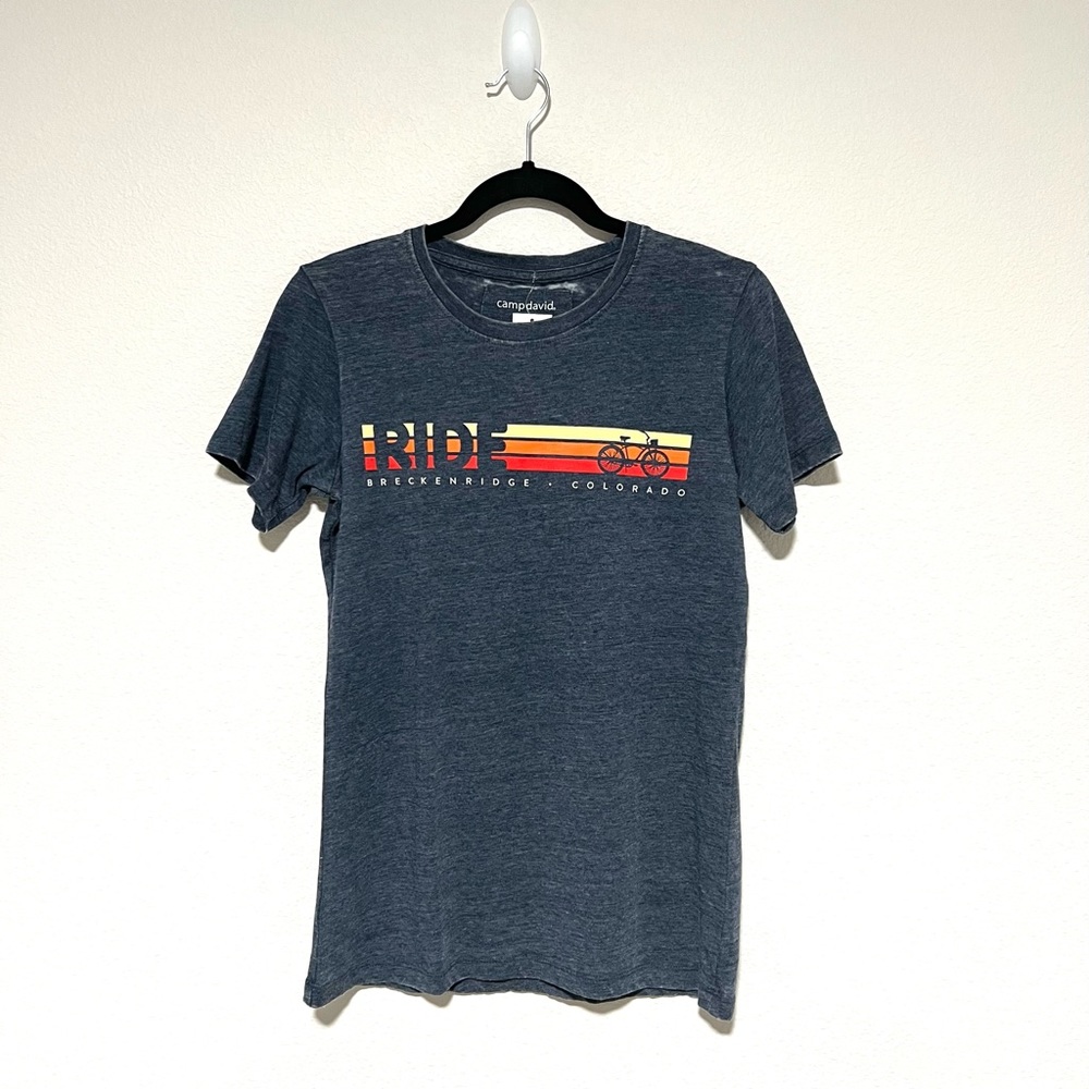 NWT Camp David Blue Breckenridge Colorado T-shirt, Size Medium